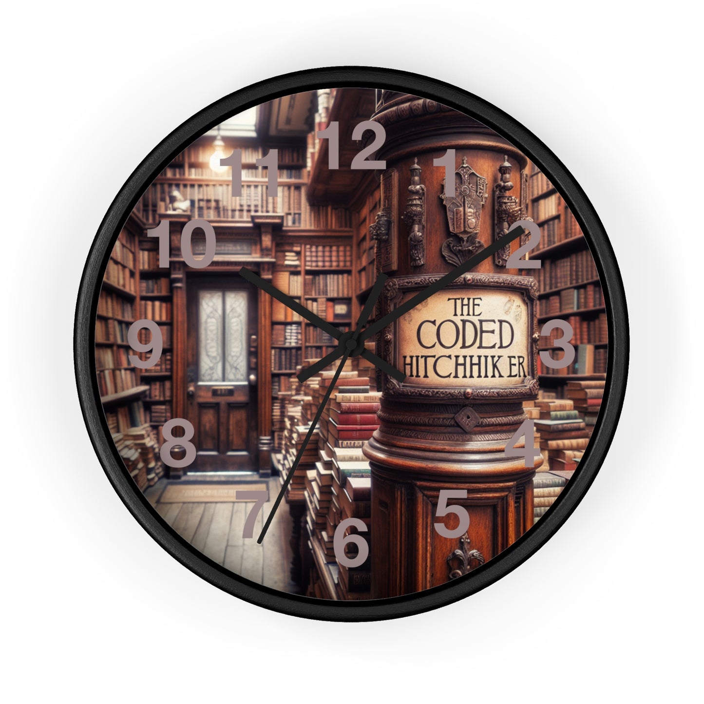 The Coded Hitchhiker Wall Clock