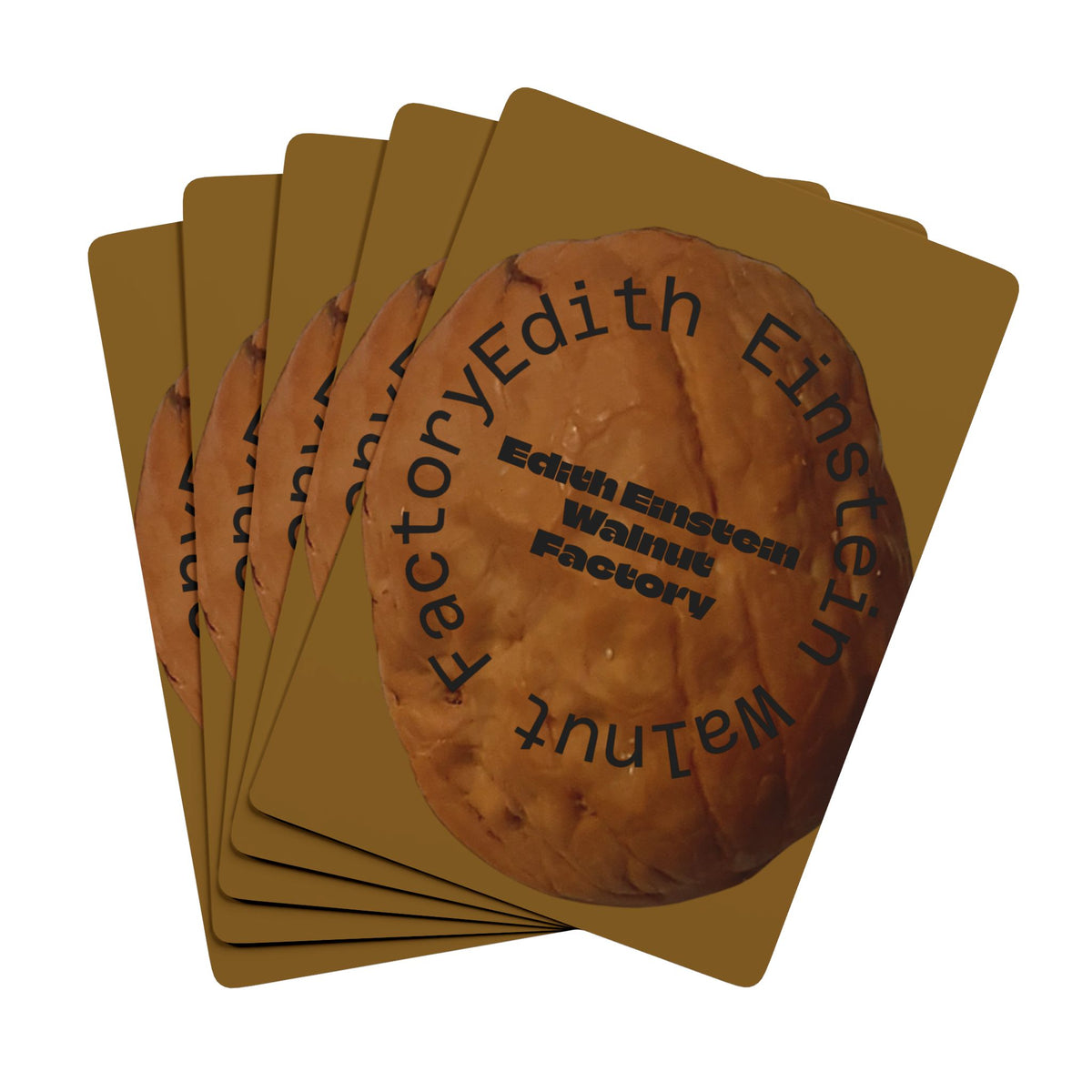 EDITH EINSTEIN WALNUT FACTORY 1 Poker Playing Cards