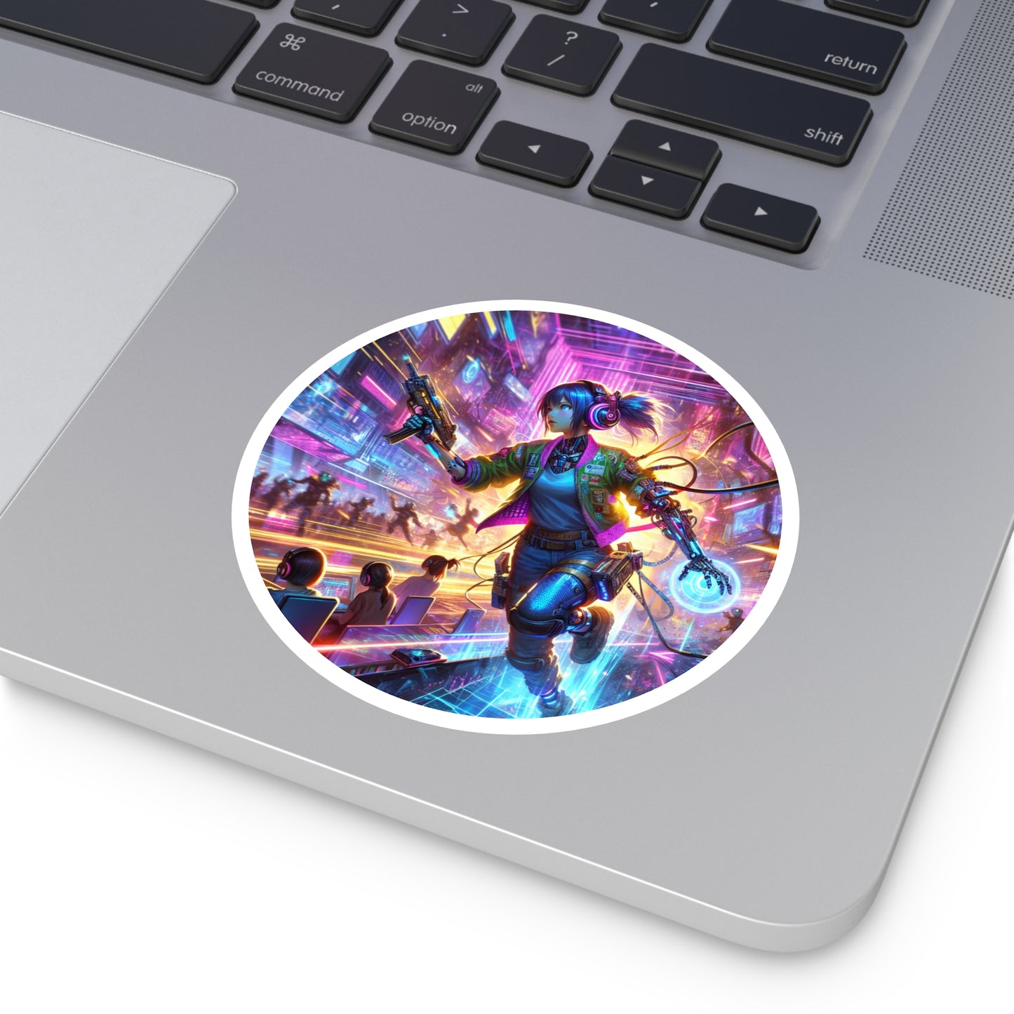 Cyborg Gamer Stickers