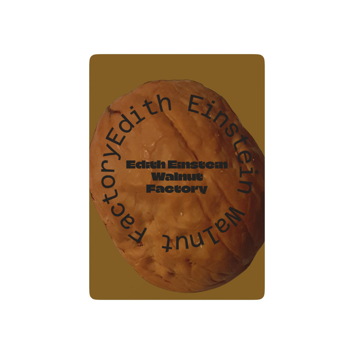 EDITH EINSTEIN WALNUT FACTORY 1 Poker Playing Cards