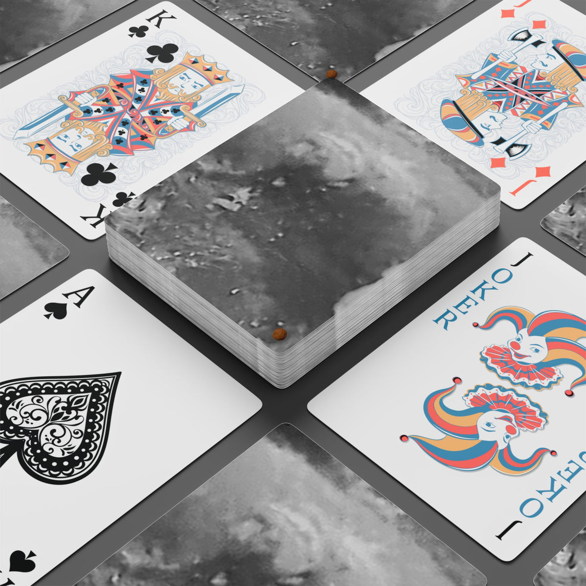 EDITH EINSTEIN WALNUT FACTORY 7 Poker Playing Cards