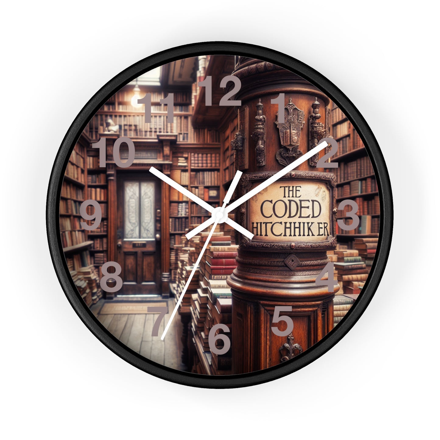 The Coded Hitchhiker Wall Clock