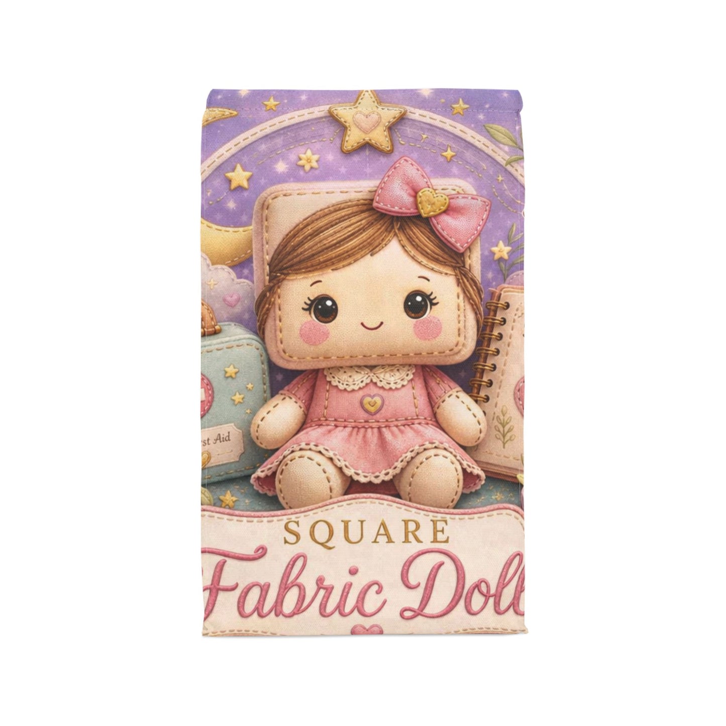 SQUARE FABRIC DOLL Polyester Lunch Bag