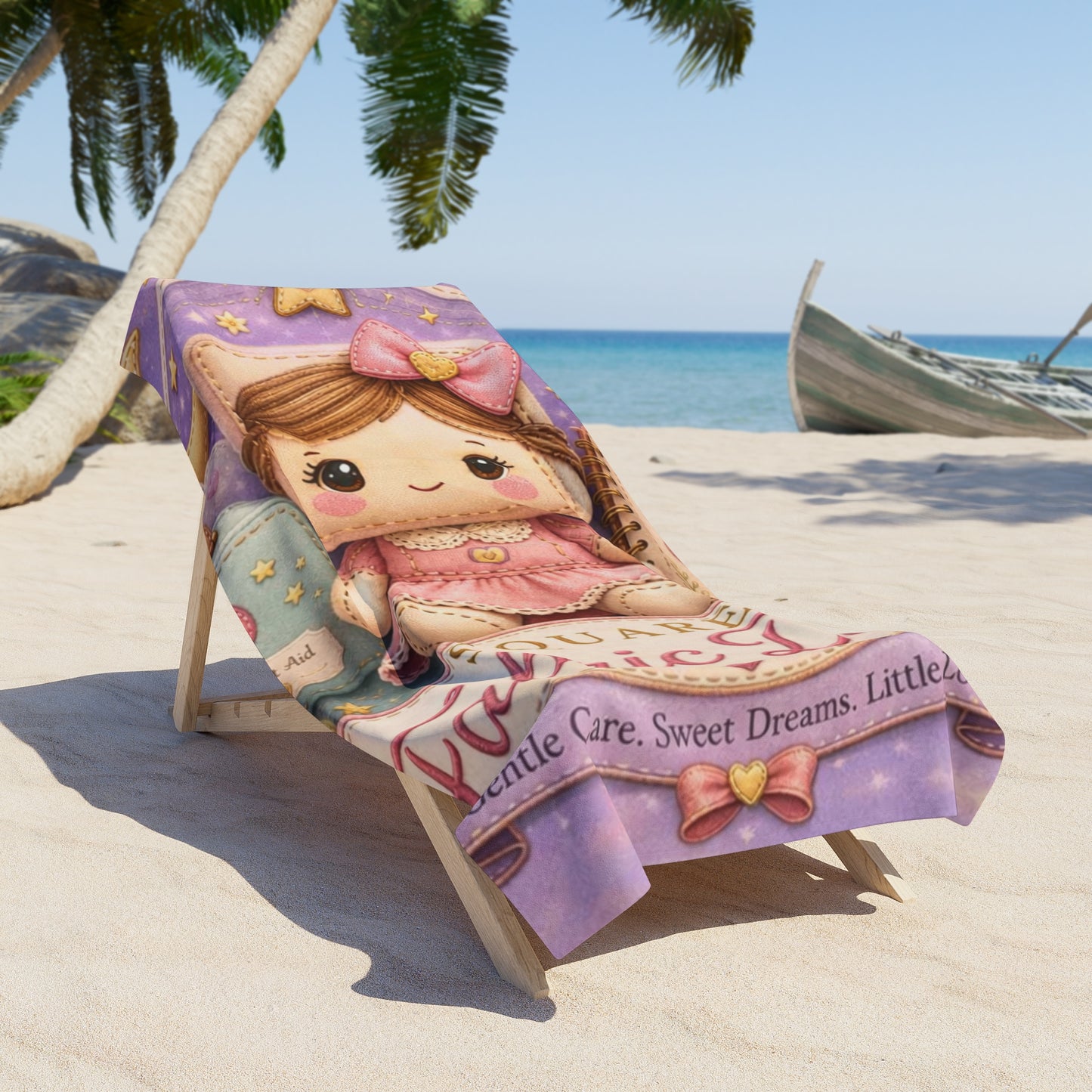 SQUARE FABRIC DOLL Beach Towel