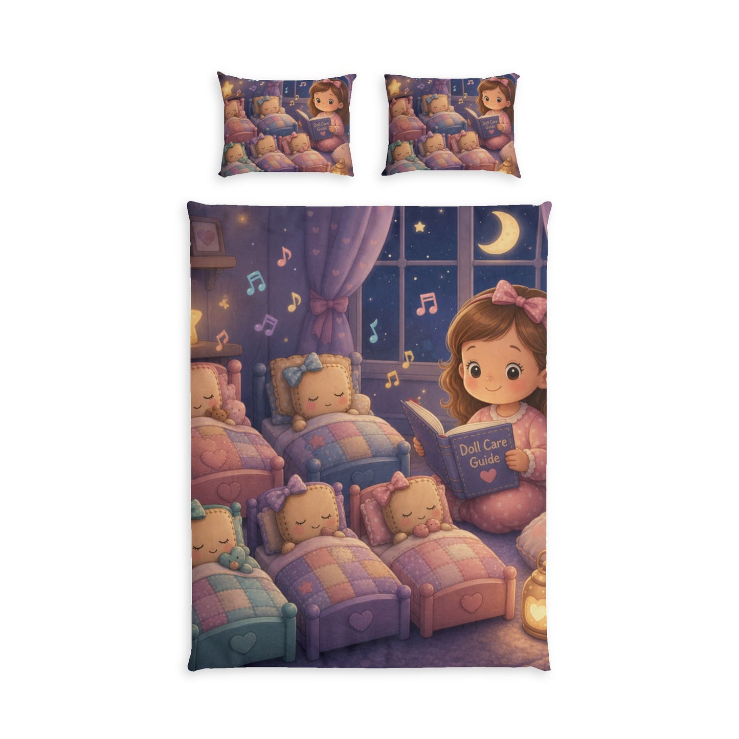 SQUARE FABRIC DOLL GENTLE CARE Cotton Bed Set