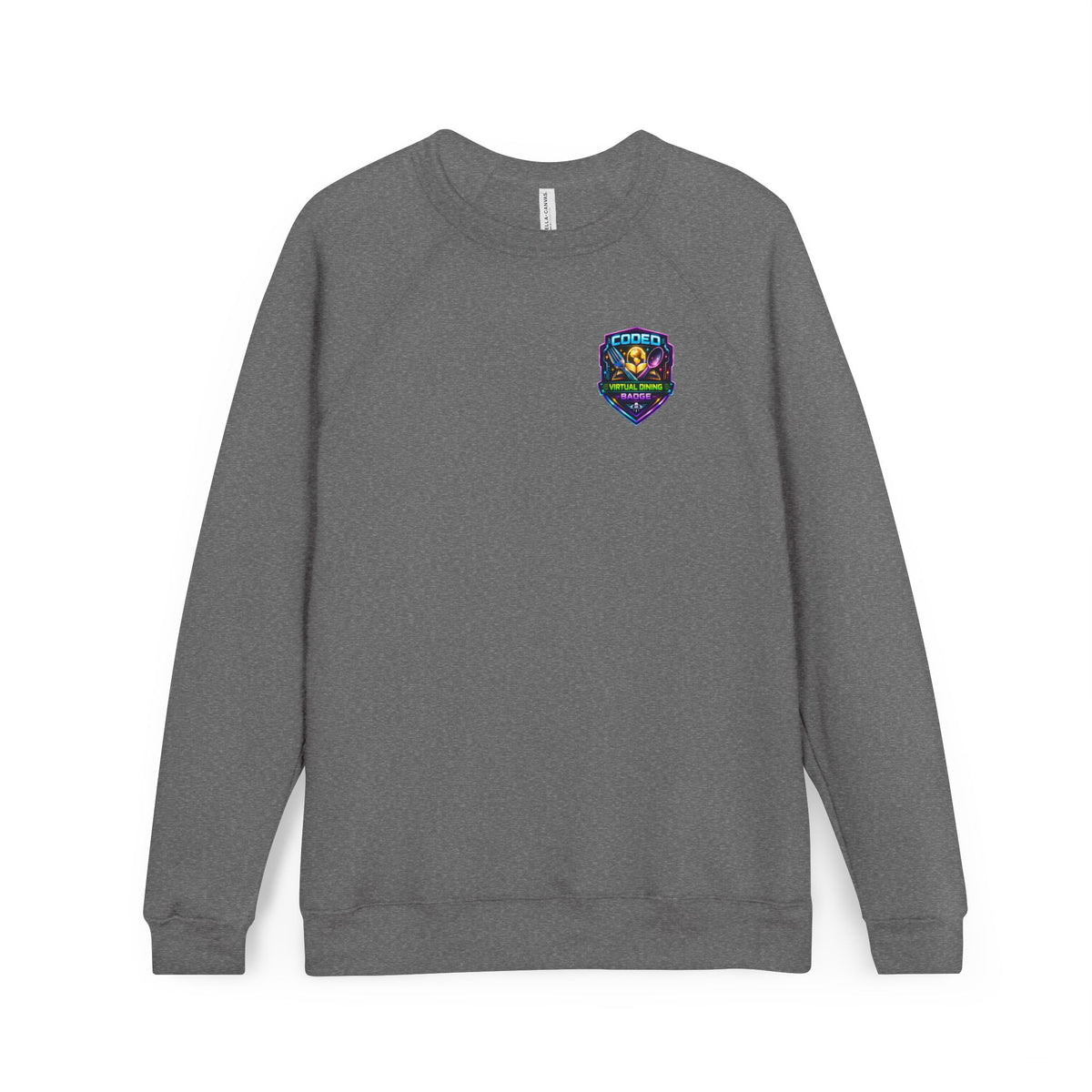 CODED VIRTUAL DINING 3 Sponge Fleece Raglan Sweatshirt