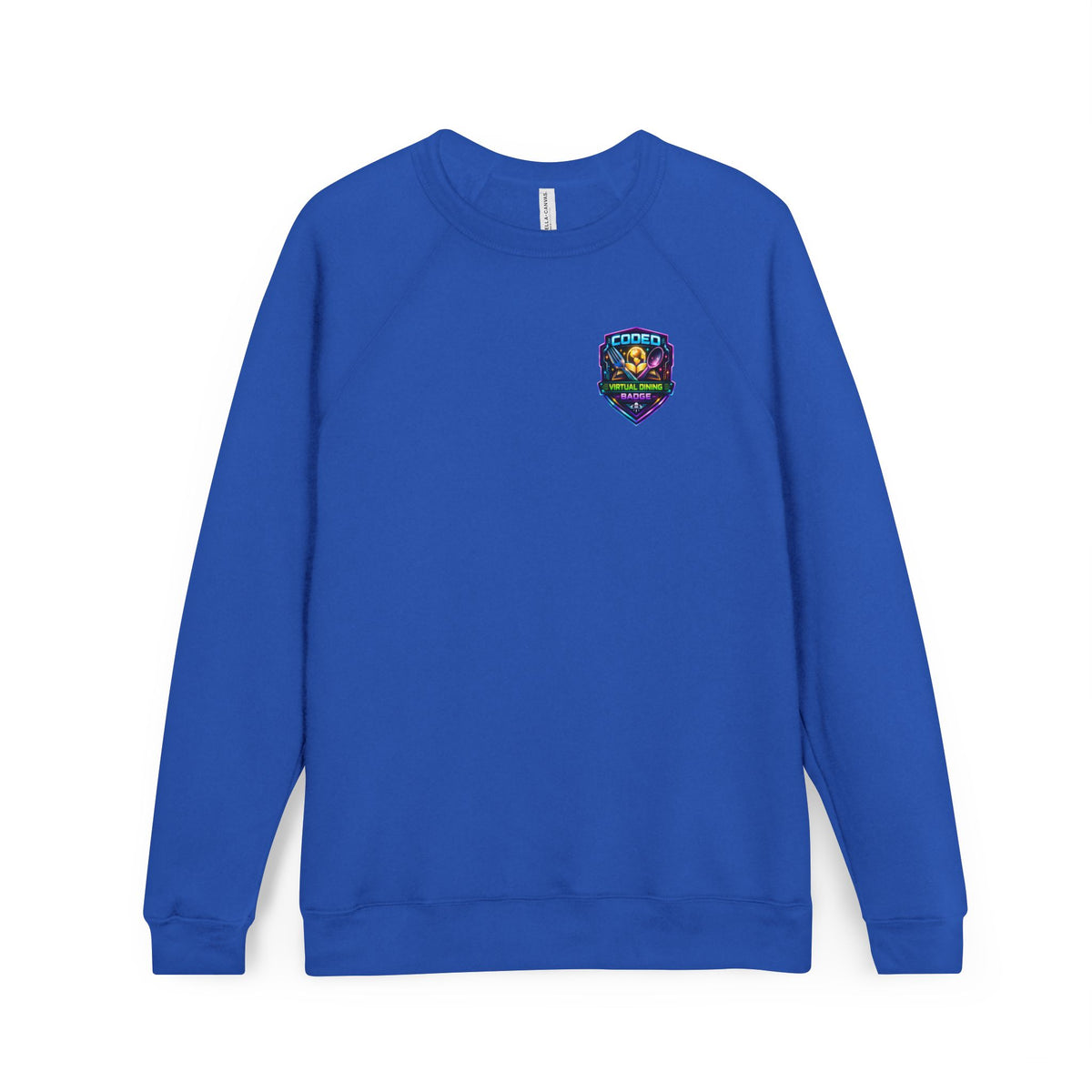 CODED VIRTUAL DINING 3 Sponge Fleece Raglan Sweatshirt