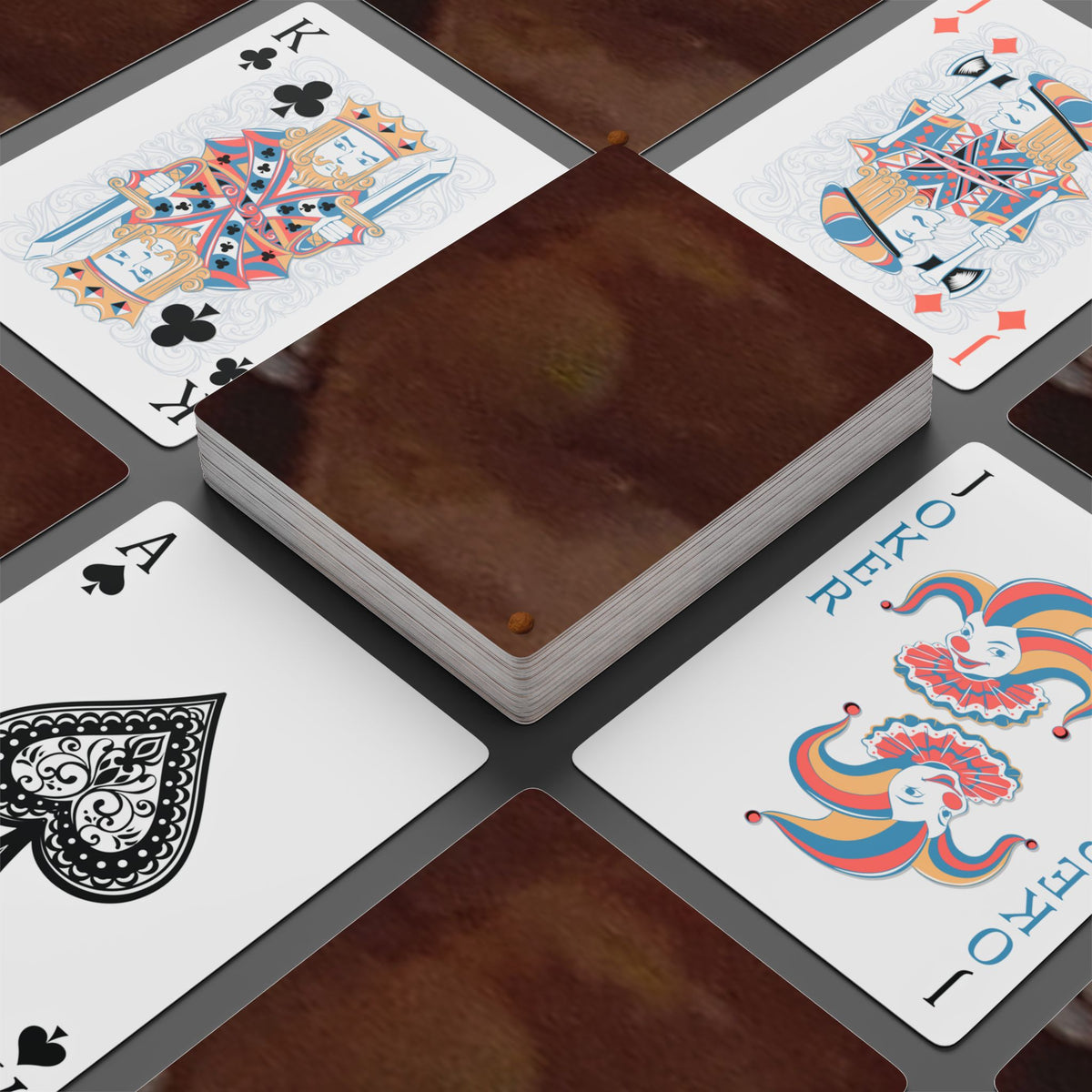 EDITH EINSTEIN WALNUT FACTORY 9 Poker Playing Cards