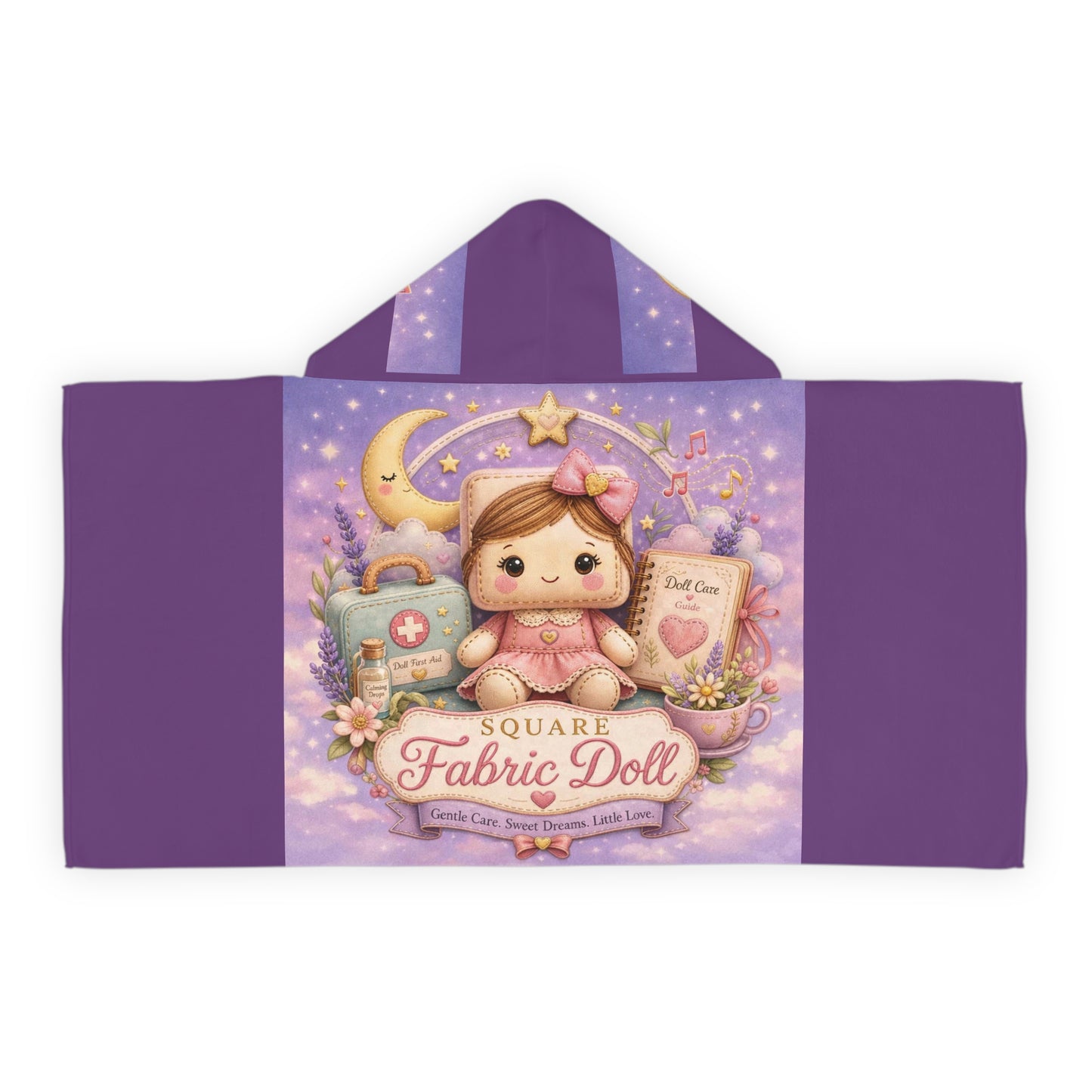 SQUARE FABRIC DOLL Youth Hooded Towel