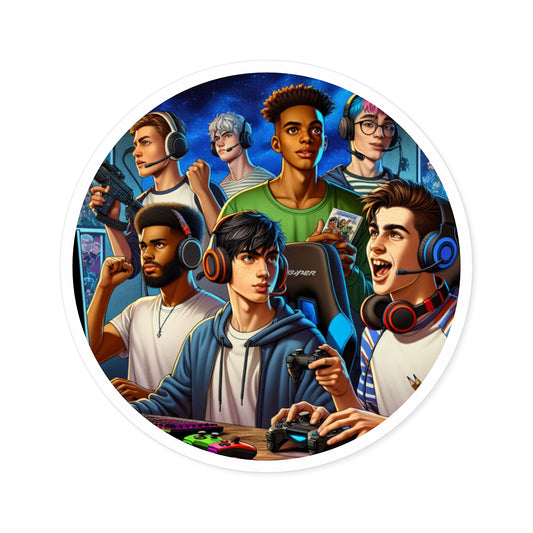 Gaming Stickers Male Teens