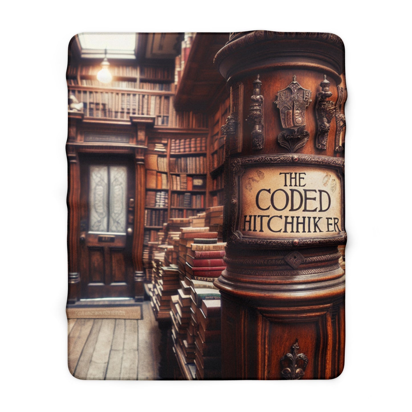 The Coded Hitchhiker Sherpa Fleece Blanket